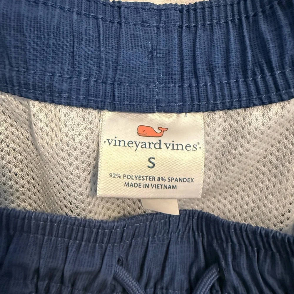 Vineyard Vines men’s small 5”linen texture chappy bathing suit trunks nwt - Picture 5 of 6